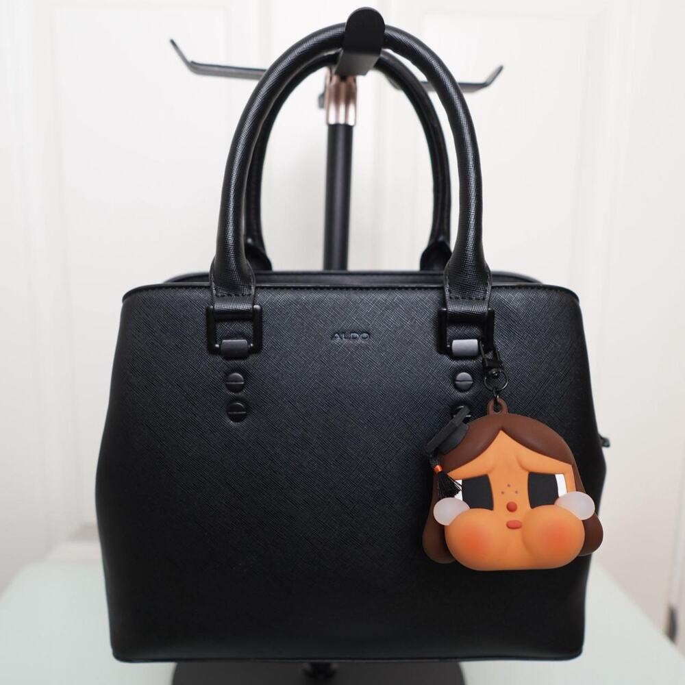 ALDO Black Structured Tote Bag Minimalist